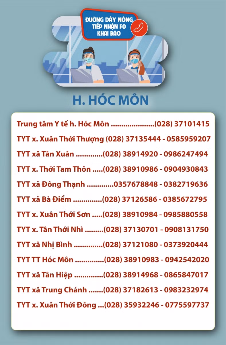 Thành phố Hồ Chí Minh công bố đường dây nóng tiếp nhận F0 khai báo ảnh 7
