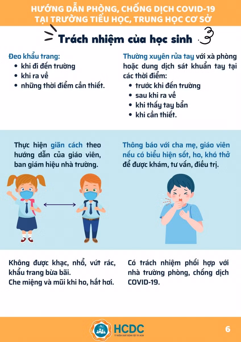 Sổ tay phòng chống dịch Covid-19 tại trường học ảnh 7
