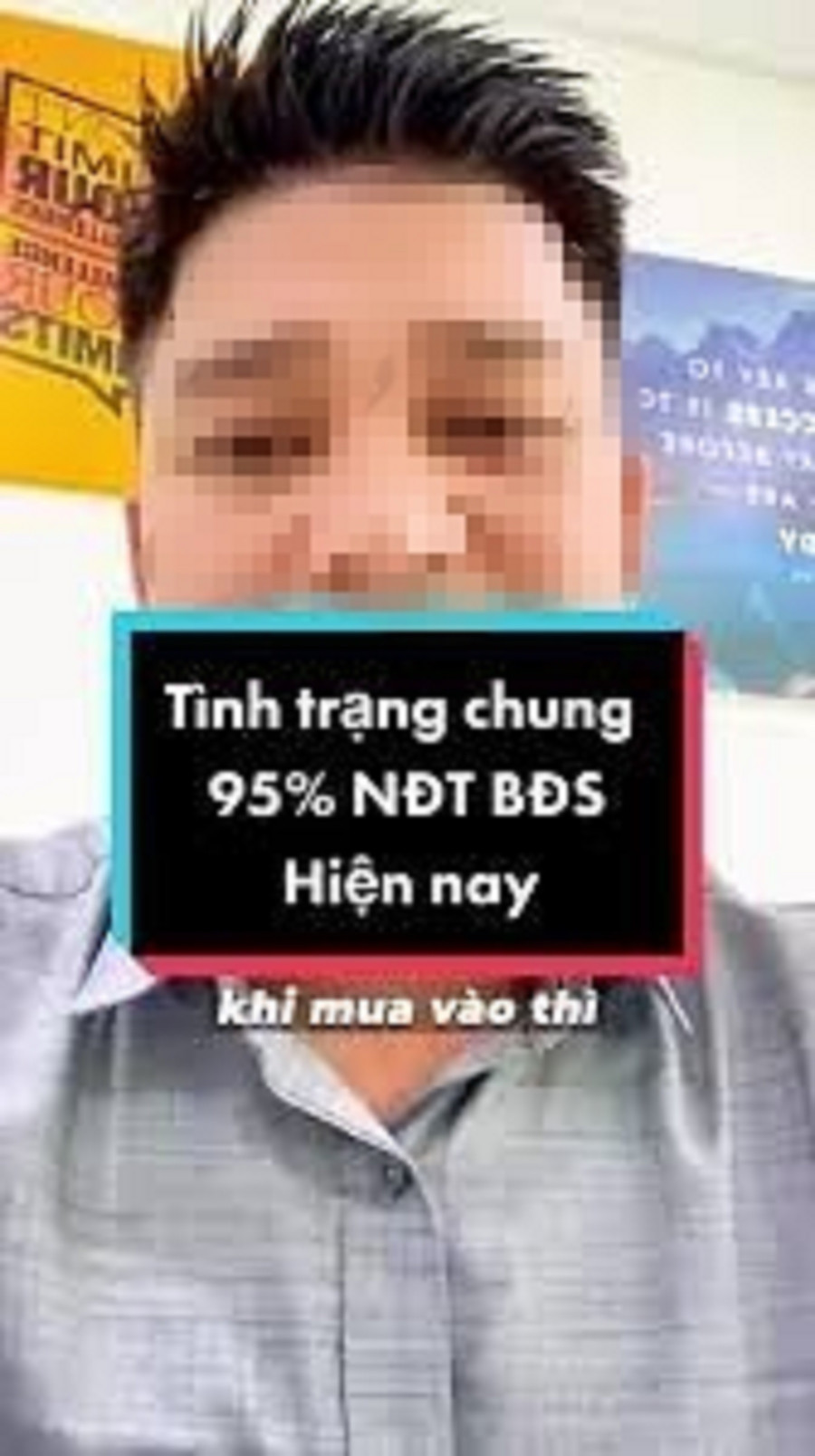Một môi giới đang nhận định thị trường bất động sản trên ứng dụng TikTok. Một môi giới đang nhận định thị trường bất động sản trên ứng dụng TikTok.