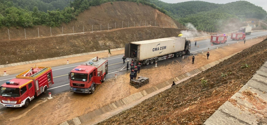 Hiện trường vụ việc. (Ảnh: H.D). Hiện trường vụ việc. (Ảnh: H.D).