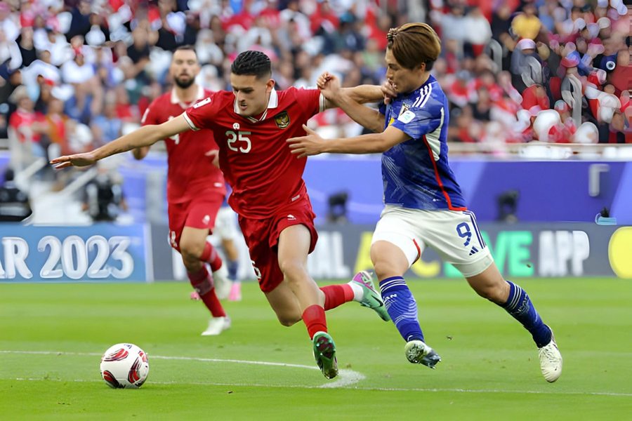 Indonesia thua Nhật Bản 1-3 ở lượt cuối đã giúp Thái Lan có vé vào vòng 1/8 Asian Cup 2023. Indonesia thua Nhật Bản 1-3 ở lượt cuối đã giúp Thái Lan có vé vào vòng 1/8 Asian Cup 2023.