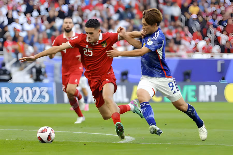 Indonesia thua Nhật Bản 1-3 ở lượt cuối đã giúp Thái Lan có vé vào vòng 1/8 Asian Cup 2023.