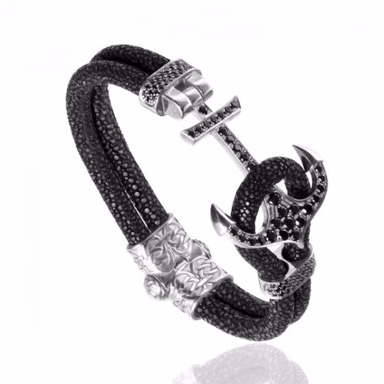 Vòng đeo tay da cá đuối Charm...