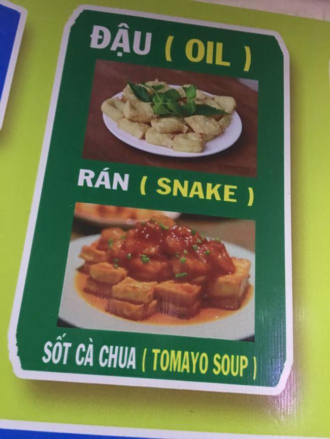Cười đau bụng với menu tiếng Anh bá đạo made by chị Google, 99% không biết "get away from me" là món gì - Ảnh 7. Cười đau bụng với menu tiếng Anh bá đạo made by chị Google, 99% không biết "get away from me" là món gì - Ảnh 7.