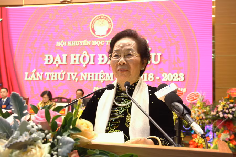 GS.TS Nguyễn Thị Doan phát biểu tại Đại hội