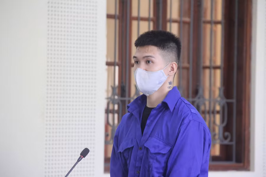 Bị cáo Nguyễn Văn Trình tại phiên tòa.