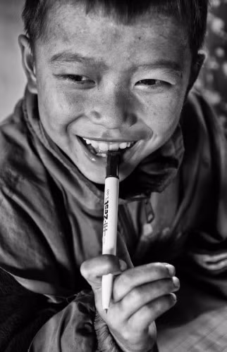 Nụ cười được Trần Thế Phong chụp tại Hà Giang.