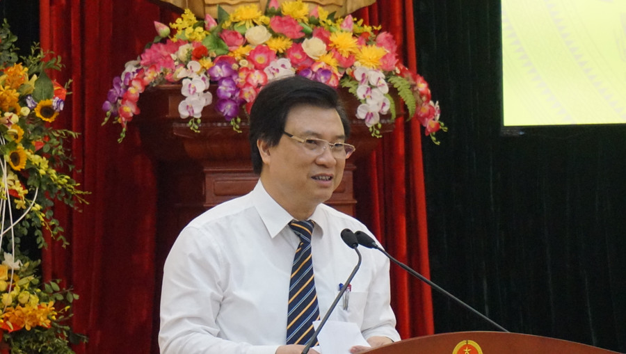 Thứ trưởng Nguyễn Hữu Độ phát biểu tại lễ phát động chào mừng.