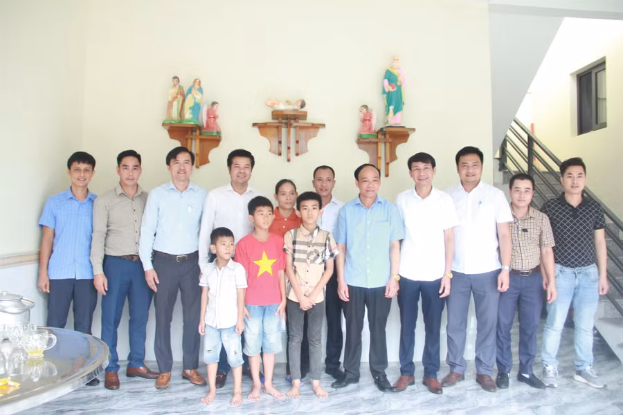 Căn nhà mới sẽ giúp 3 học sinh có điều kiện tốt hơn để yên tâm học tập. (Ảnh: T.H).