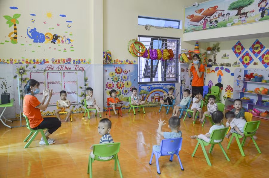 Thiếu giáo viên bậc học mầm non là một trong những khó khăn Điện Biên phải đối mặt trong tổ chức hoạt động giáo dục.