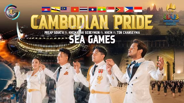 Ca khúc "Cambodian Pride" gây sốt với hơn 50 triệu lượt xem chỉ sau hơn 1 tuần phát hành cũng sẽ được xuất hiện trong buổi lễ khai mạc SEA Games 32.