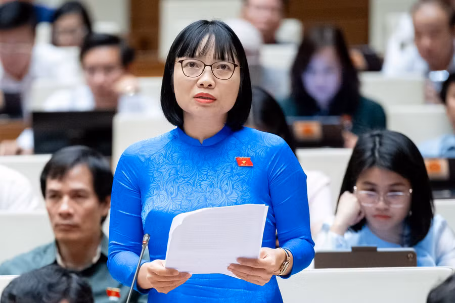 Đại biểu Nguyễn Thị Việt Nga (Đoàn ĐBQH tỉnh Hải Dương).