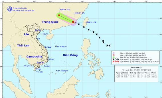 Bailu đã đổ bộ vào tỉnh Phúc Kiến (Trung Quốc)