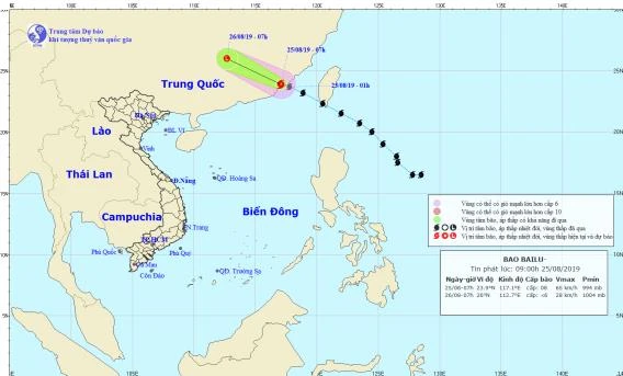 Bailu đã đổ bộ vào tỉnh Phúc Kiến (Trung Quốc)