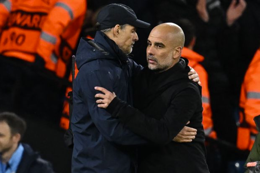 Pep Guardiola thắng trận thứ ba liên tiếp trước Thomas Tuchel. Pep Guardiola thắng trận thứ ba liên tiếp trước Thomas Tuchel.