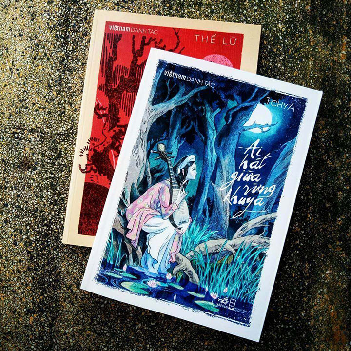 Ấn bản truyện kinh dị &apos;Ai hát giữa rừng khuya&apos; của NXB Văn học.