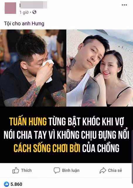 Tuấn Hưng nổi giận vì tin đồn ly hôn vợ do chơi bời - Ảnh 2.