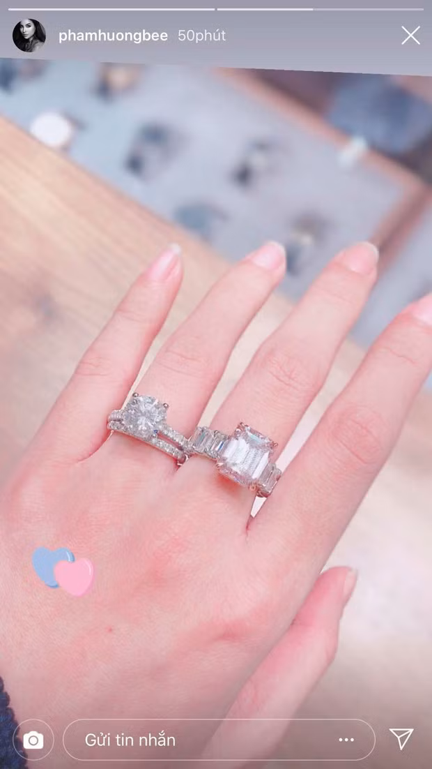 Phạm Hương được bạn trai đại gia tặng nhẫn kim cương trong sinh nhật