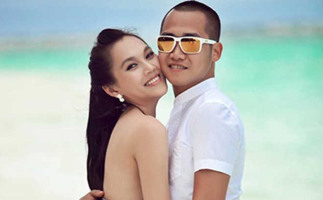 Vợ chồng siêu mẫu Ngọc Thạch.