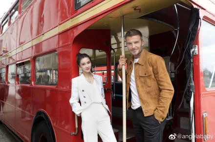 Angelababy và David Beckham.