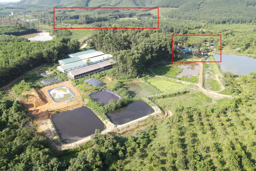 Trại lợn nằm sát Trạm hậu cần T34 và cách nhà ở người dân không xa. Trại lợn nằm sát Trạm hậu cần T34 và cách nhà ở người dân không xa.