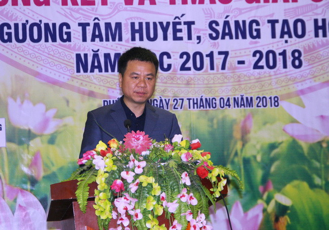 Ông Triệu Ngọc Lâm phát biểu tại buổi lễ Ông Triệu Ngọc Lâm phát biểu tại buổi lễ