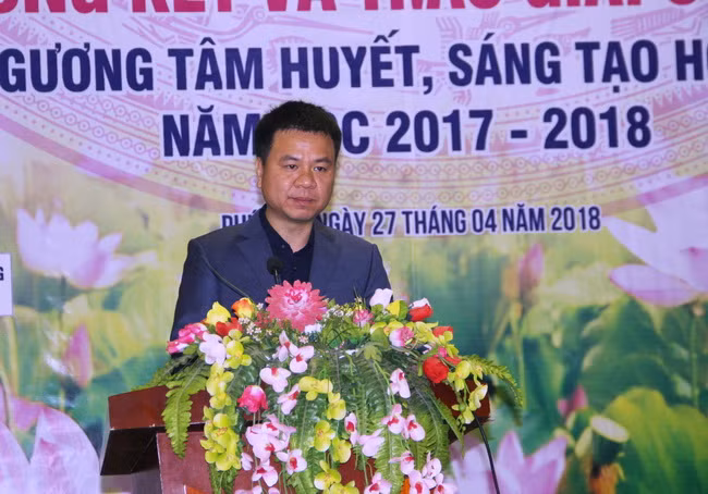 Ông Triệu Ngọc Lâm phát biểu tại buổi lễ