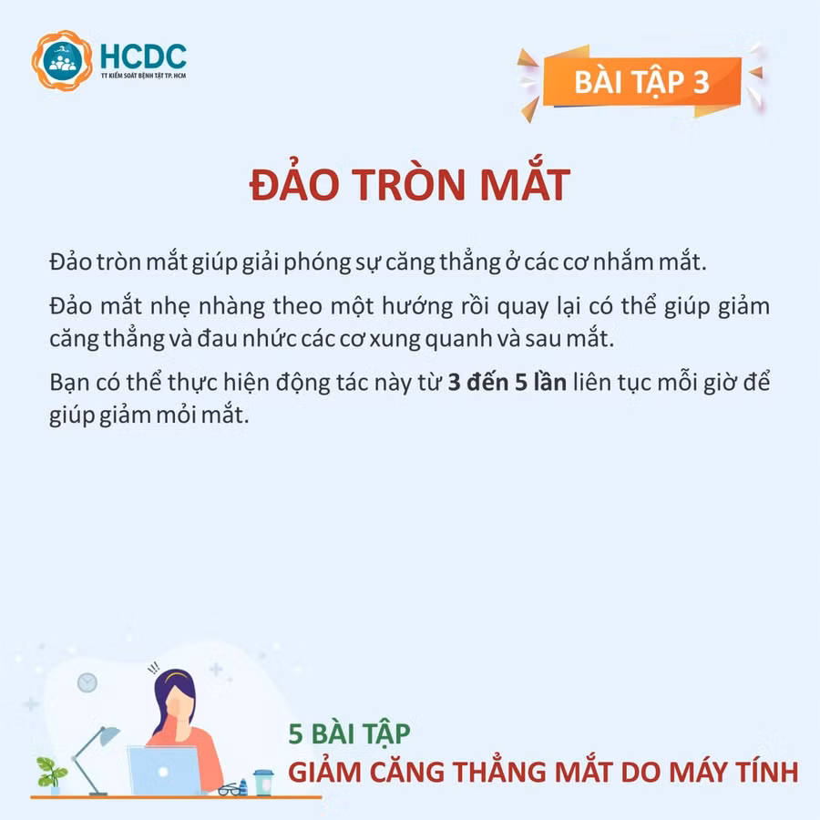 Cách giảm căng thẳng cho mắt khi làm việc nhiều với máy tính ảnh 4