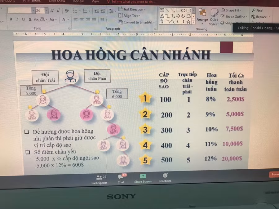 Dấu hiệu kinh doanh đa cấp không có giấy chứng nhận hợp pháp của các đối tượng liên quan đến Ứng dụng điện tử Limbi Arc. Nguồn: BCT.