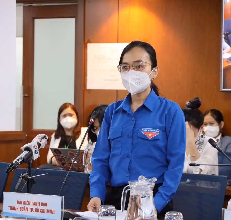 Phó Chủ tịch Thường trực Hội Sinh viên Việt Nam Thành phố Hồ Chí Minh Ông Thị Ngọc Linh cho biết, Chương trình hỗ trợ tân sinh viên sẽ diễn ra từ ngày 13/02 đến ngày 20/02/2022. Ảnh: Linh Nhi.