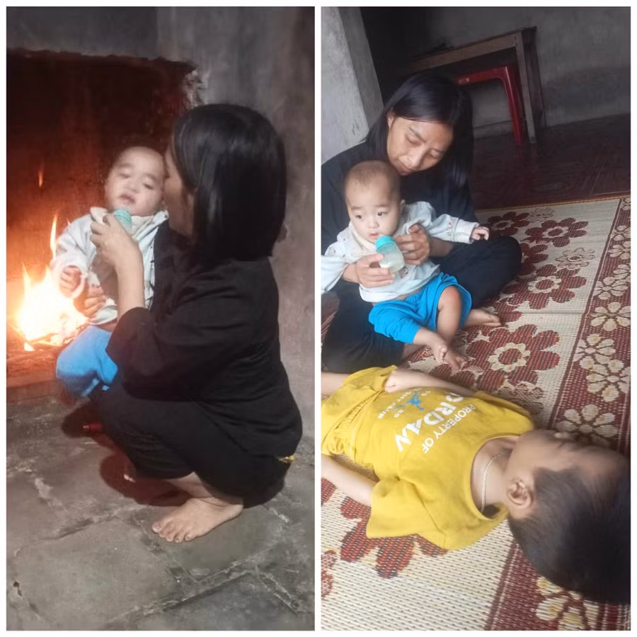 Số phận ngặt nghèo khiến gia đình anh Sơn, chị Nhàn như ngã quỵ.