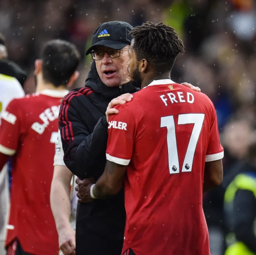 Tiền vệ Fred thất vọng khi Man Utd chỉ bổ nhiệm tạm quyền với huấn luyện viên Rangnick.