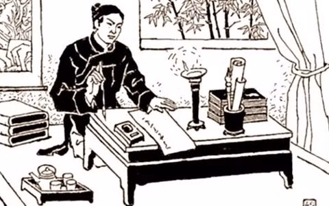 Vũ Diệm là 1 trong tứ hổ Tràng An. Tranh minh họa.