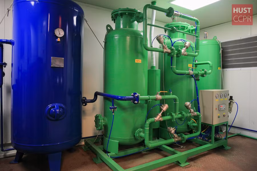 Mô hình máy tạo oxy.