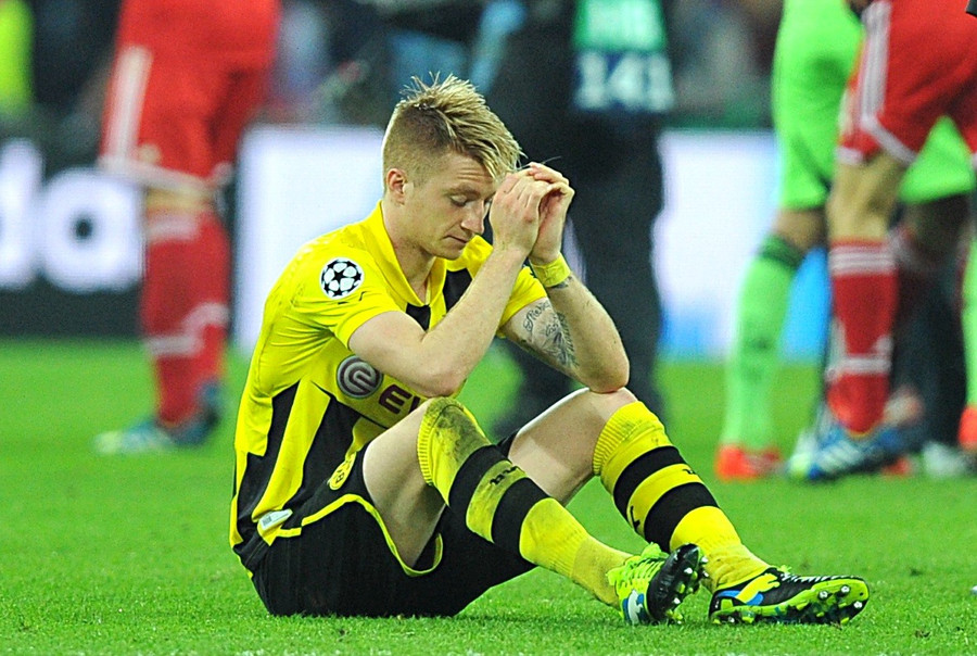 Marco Reus thất vọng sau khi Dortmund thua trong trận chung kết Champions League 2013. Ảnh: AFP. Marco Reus thất vọng sau khi Dortmund thua trong trận chung kết Champions League 2013. Ảnh: AFP.
