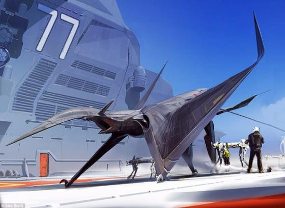 Siêu chiến đấu cơ hoạt động trên tàu sân bay lấy cảm hứng từ loài khủng long bay đã tuyệt chủng.