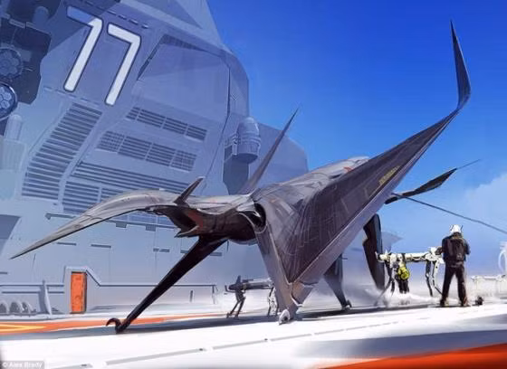 Siêu chiến đấu cơ hoạt động trên tàu sân bay lấy cảm hứng từ loài khủng long bay đã tuyệt chủng. Siêu chiến đấu cơ hoạt động trên tàu sân bay lấy cảm hứng từ loài khủng long bay đã tuyệt chủng.