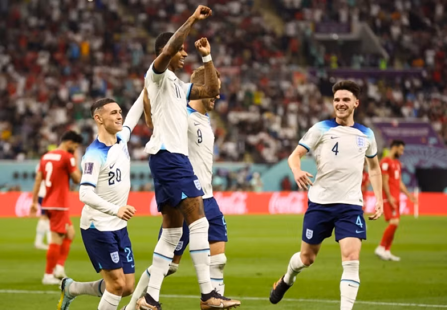 Anh có màn trình diễn ấn tượng ở ngày ra quân World Cup 2022 khi thắng Iran 6-2.