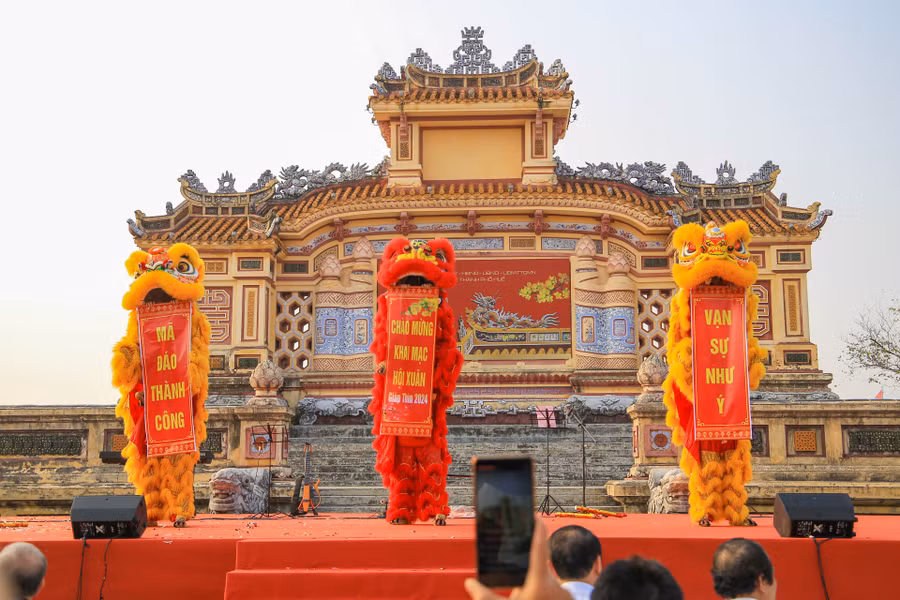 Lễ khai mạc Hội xuân Giáp Thìn 2024. (Ảnh: Hoàng Hải)