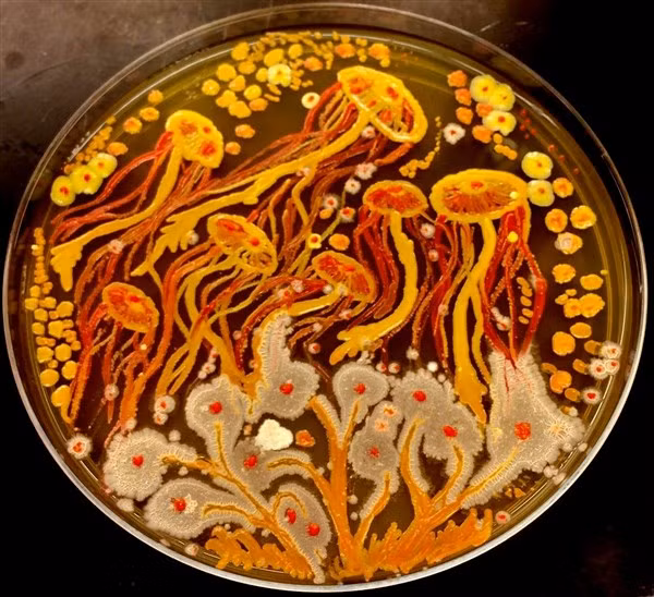 Táo bạo tranh vẽ bằng vi khuẩn ảnh 3