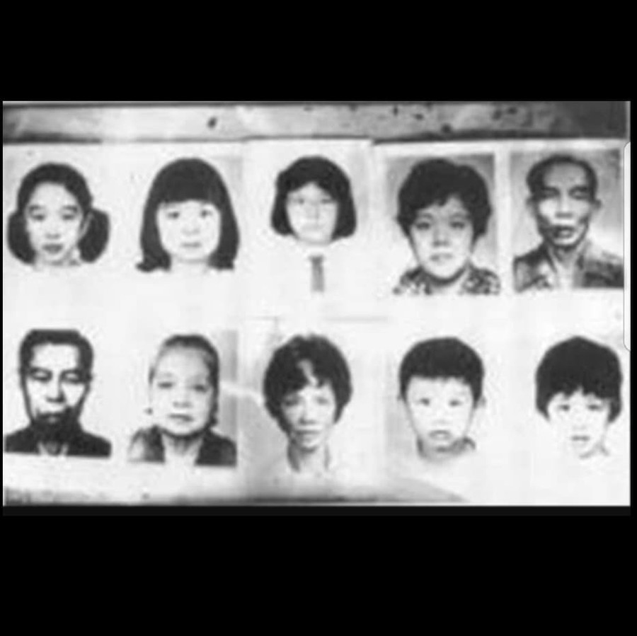 10 nạn nhân là các thành viên trong gia đình Zheng Lin.