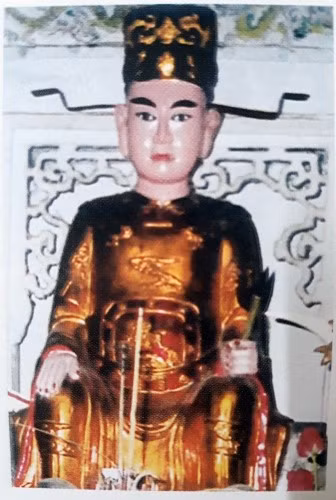 Tượng thờ Thám hoa Đặng Ma La tại văn chỉ ở Tốt Động.