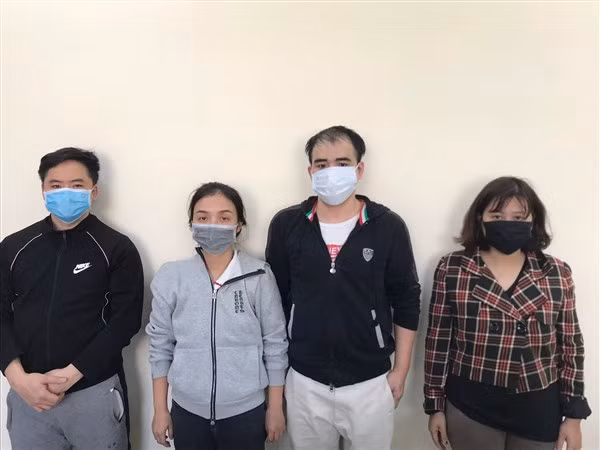 Các đối tượng bị Công an quận Bắc Từ Liêm bắt giữ.