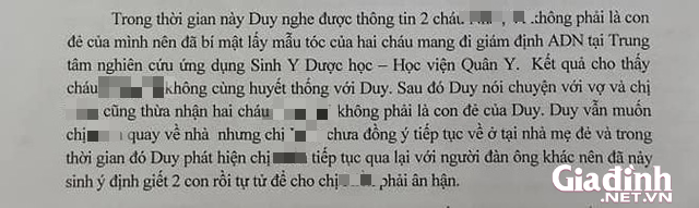 ADN của 2 bé tử vong vì bố ép uống thuốc sâu ở Hà Nội không trùng với nhau ảnh 2 adn cua 2 be tu vong vi bo ep uong thuoc sau o ha noi khong trung voi nhau - 4
