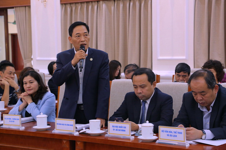 Các đại biểu phát biểu tại hội nghị. Ảnh Việt Hà Các đại biểu phát biểu tại hội nghị. Ảnh Việt Hà