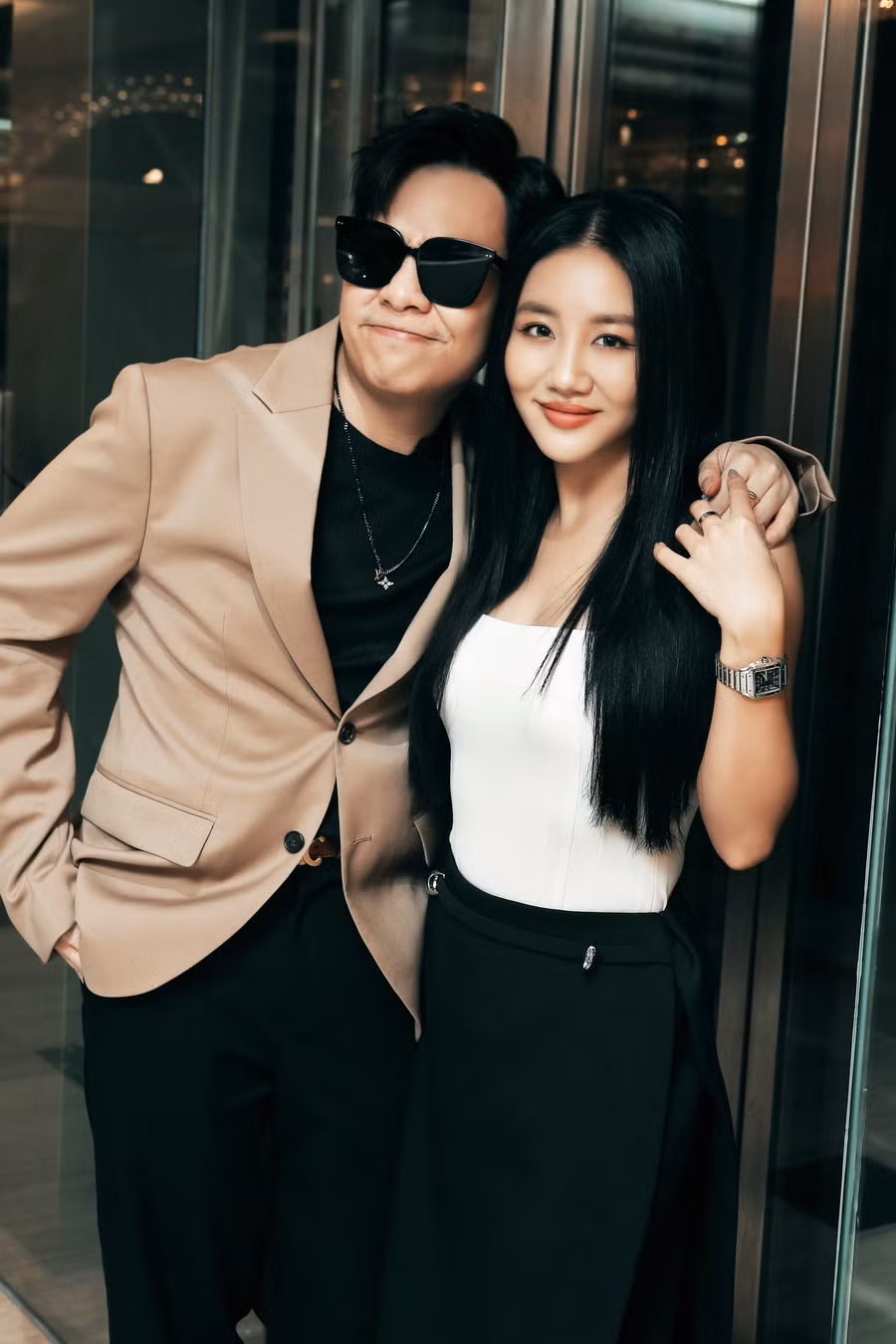 Văn Mai Hương và nhạc sĩ Hứa Kim Tuyền.