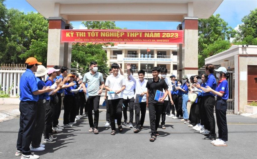 Các thí sinh dự thi tốt nghiệp THPT năm 2023. Ảnh minh họa: ITN