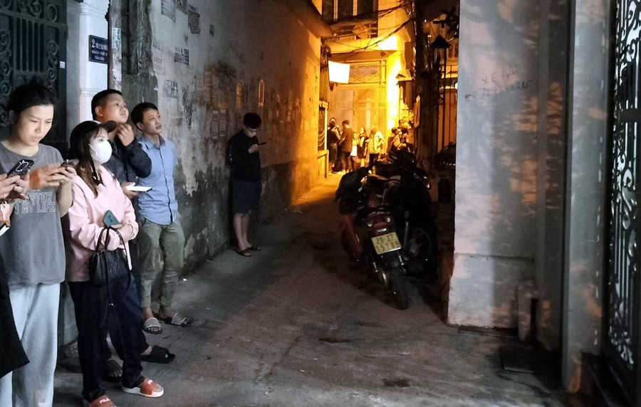 Khu vực nơi căn hộ xảy ra vụ việc nữ sinh bị sát hại.
