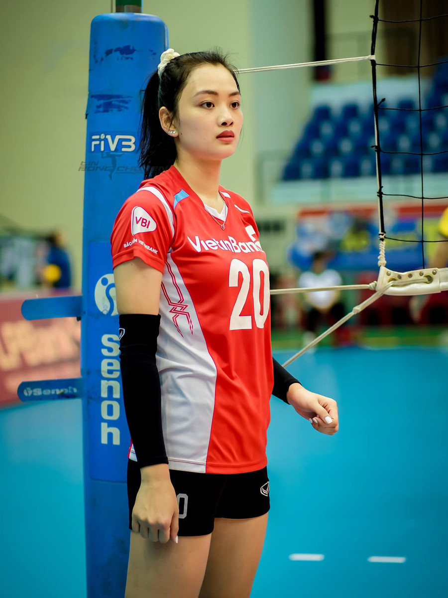 Nguyễn Thu Hoài trong màu áo đội bóng chuyền nữ Ngân hàng Công Thương. Ảnh: FBNV Nguyễn Thu Hoài trong màu áo đội bóng chuyền nữ Ngân hàng Công Thương. Ảnh: FBNV