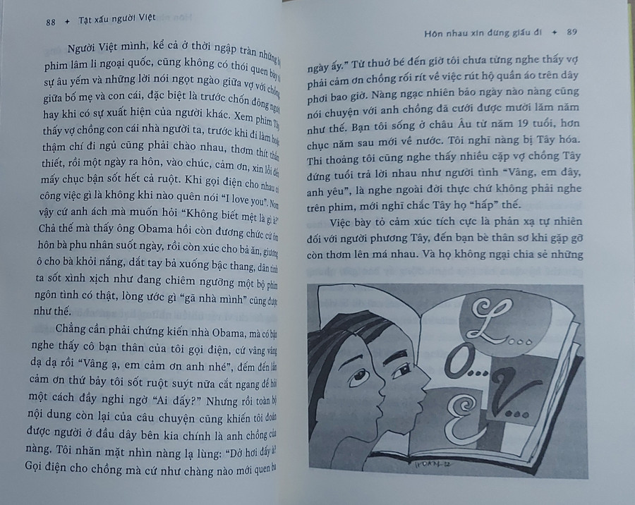 Tranh minh họa trong cuốn sách 'Tật xấu người Việt'. Ảnh: Anh Sơn. Tranh minh họa trong cuốn sách 'Tật xấu người Việt'. Ảnh: Anh Sơn.